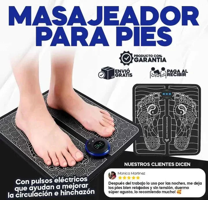 Masajeador Pies Eléctrico USB Portátil Estimulador Muscular